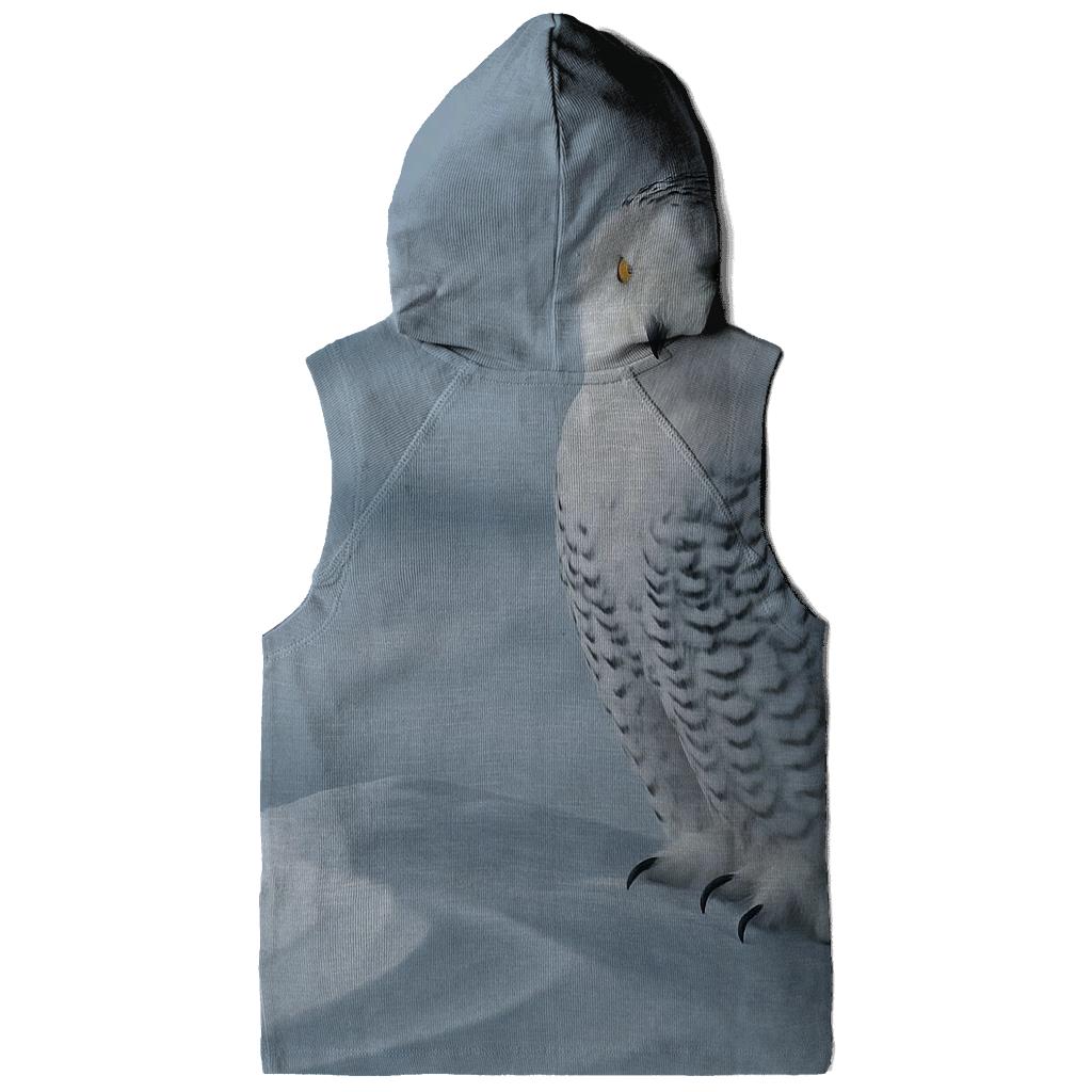 Aurora Stillness Snowy Owl printed hoodies