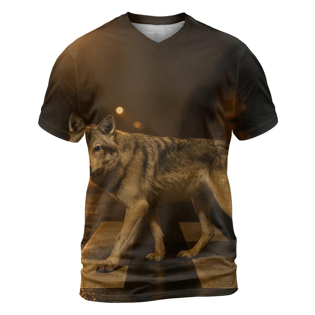 Night Crosswalk Urban Fringe Wolf custom all-over print shirts