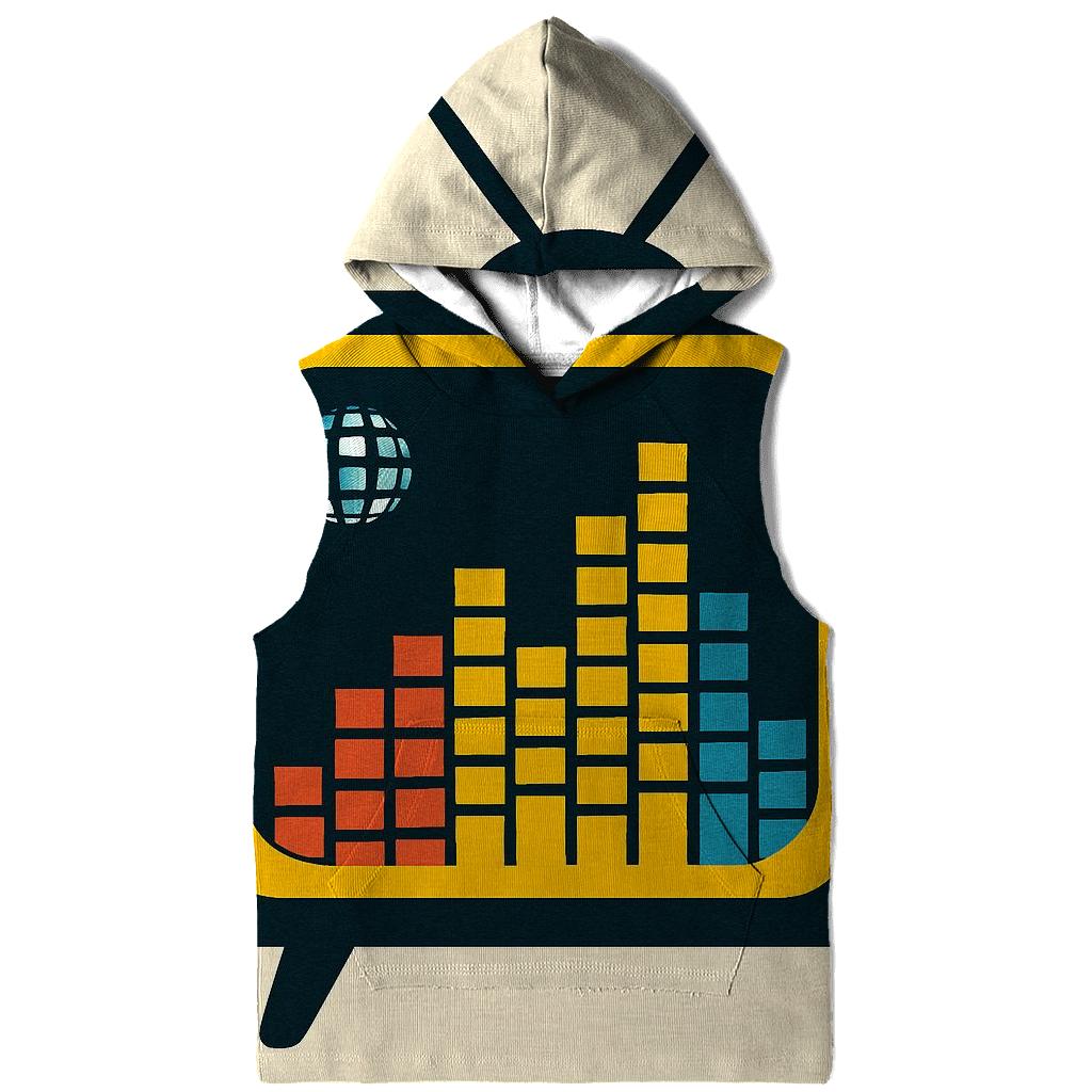 Retro TV Equalizer Skyline hoodie designs