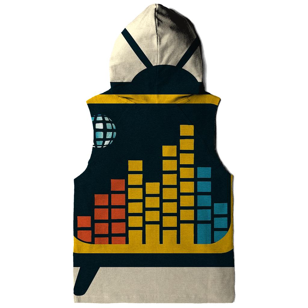Retro TV Equalizer Skyline hoodie designs