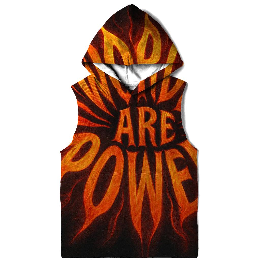Solar Flare Typography Bloom designer hoodies