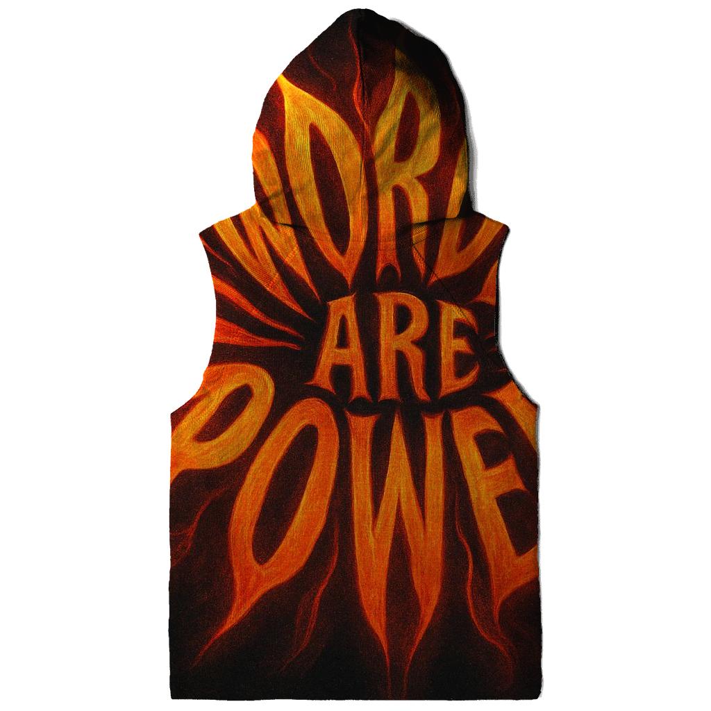 Solar Flare Typography Bloom designer hoodies