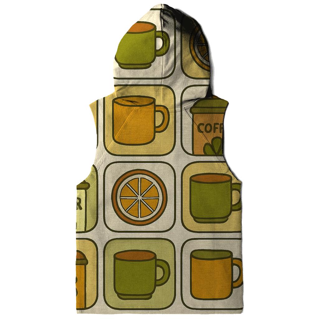 Seventies Kitchen Canister Doodle Grid hoodies fashion