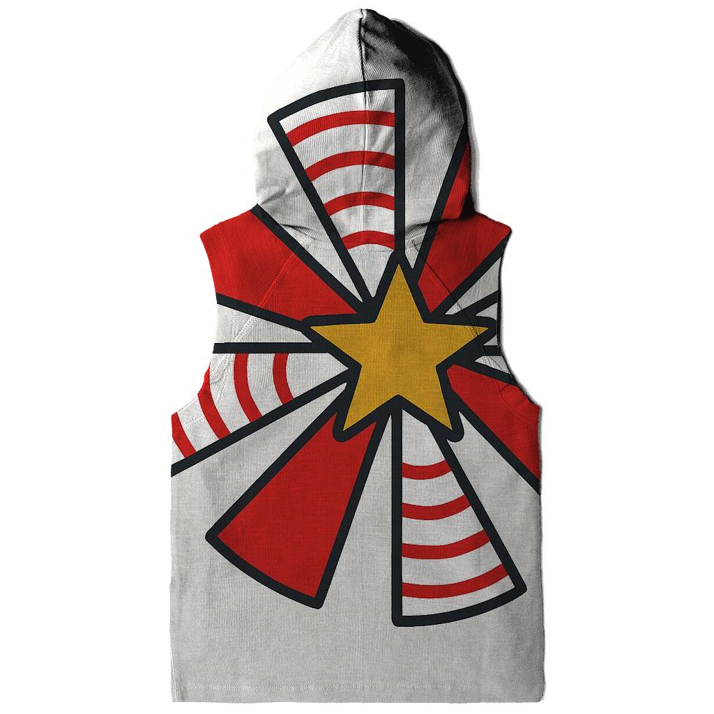 Candy Cane Stripe Starburst embroidered hoodies