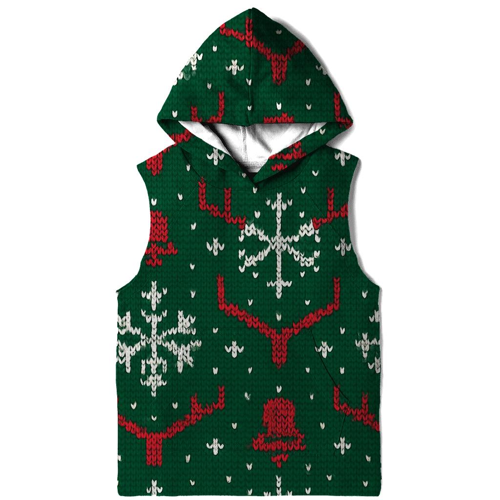 Ugly Christmas Reindeer Antler Chevron Jamboree Design zip-up hoodies