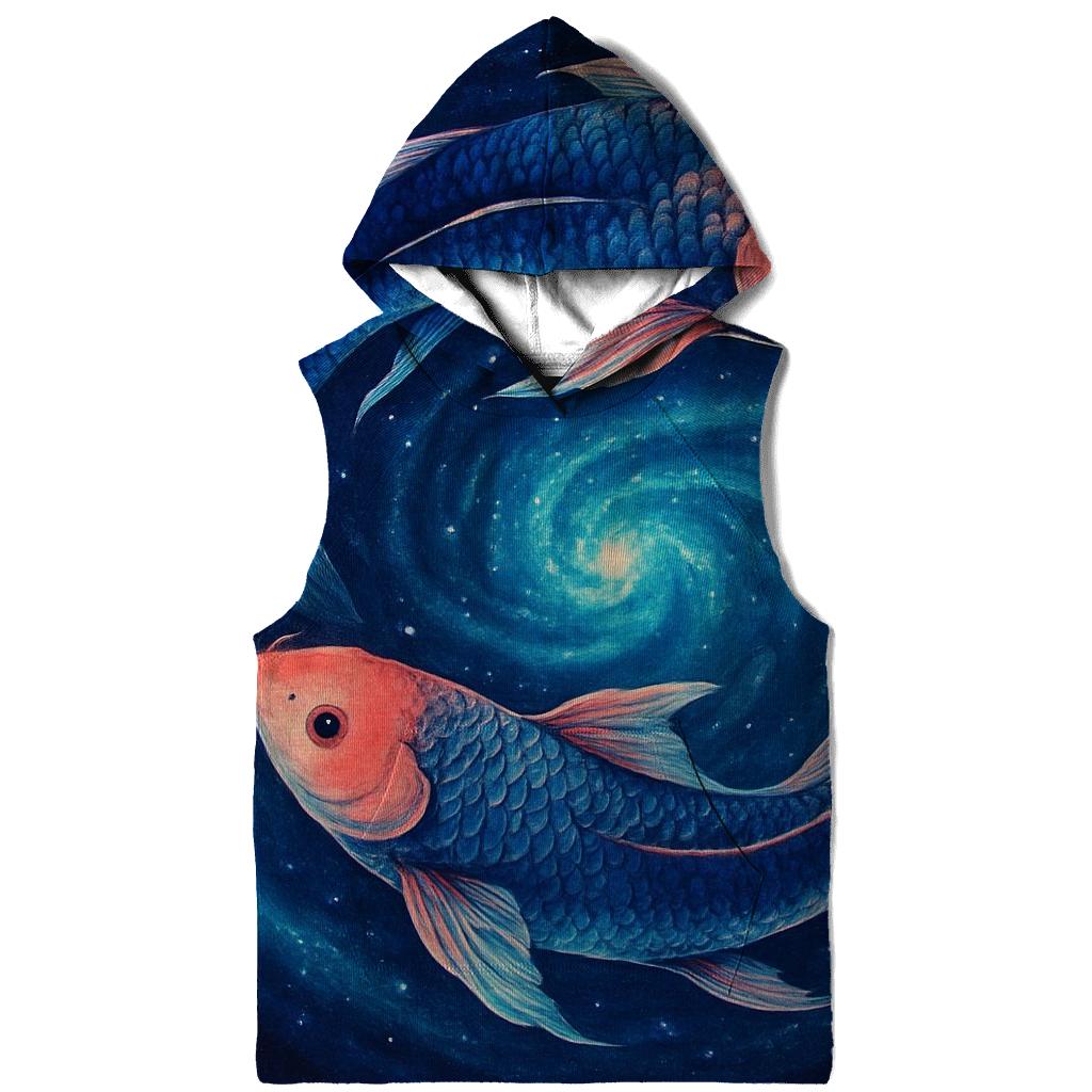Deep Space Koi Nebula Swirl hoodies fashion