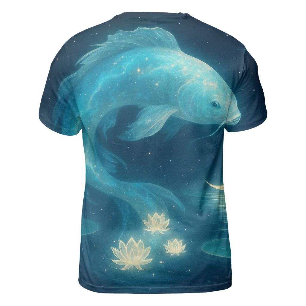 Aurora Koi Nebula Garden designer pattern shirts