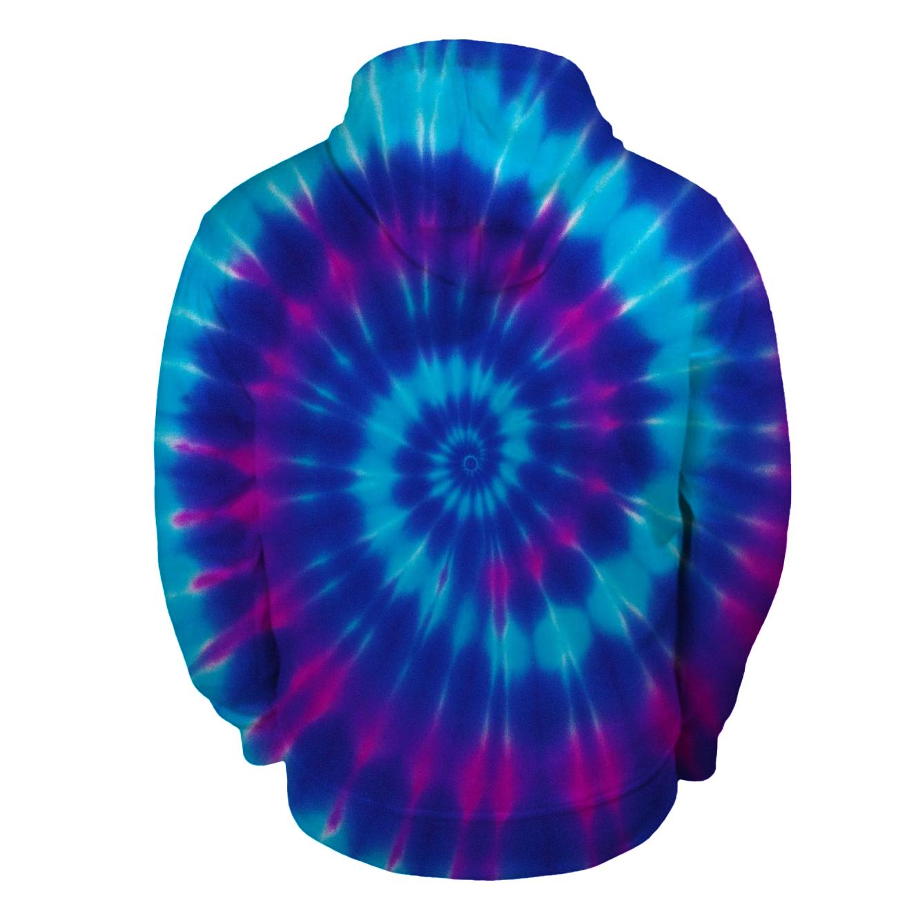 Pulsar Spiral Overdye Whorl pullover hoodies