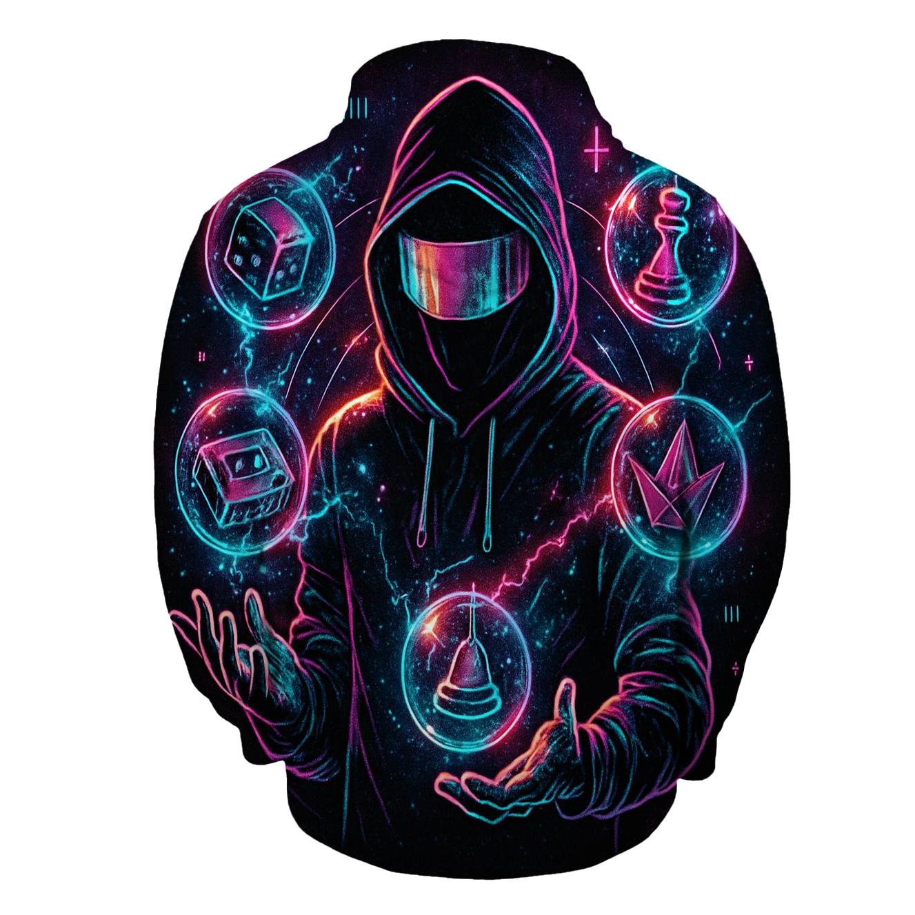 Pocket Universe Juggler graphic hoodies