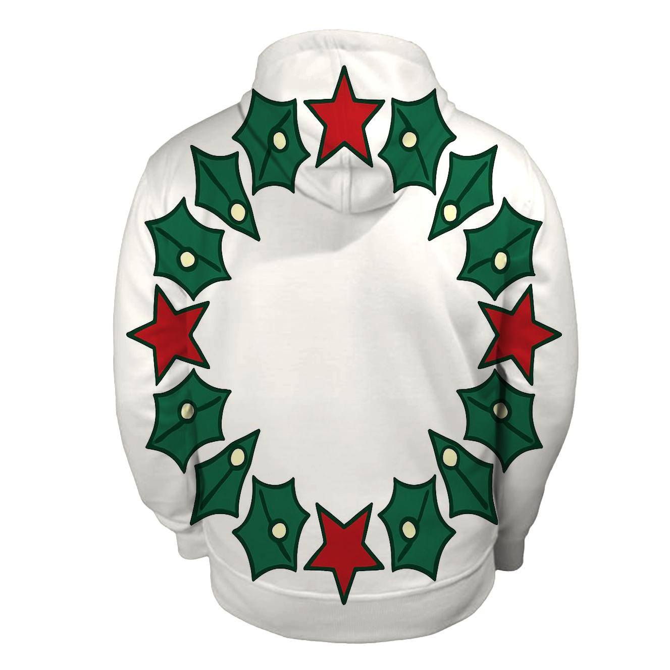 Starlit Holly Wreath Geometry hoodies fashion