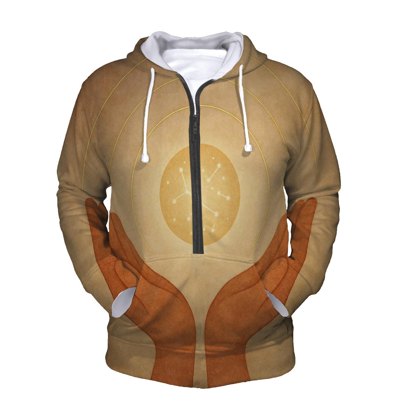 Hands Of Starlit Gratitude premium hoodies