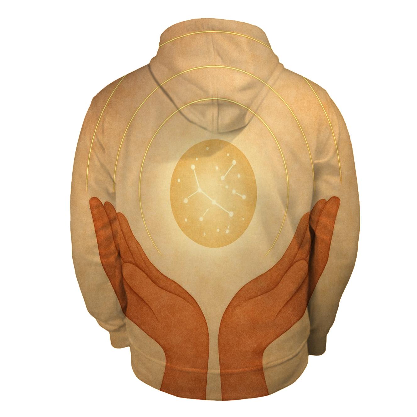 Hands Of Starlit Gratitude premium hoodies