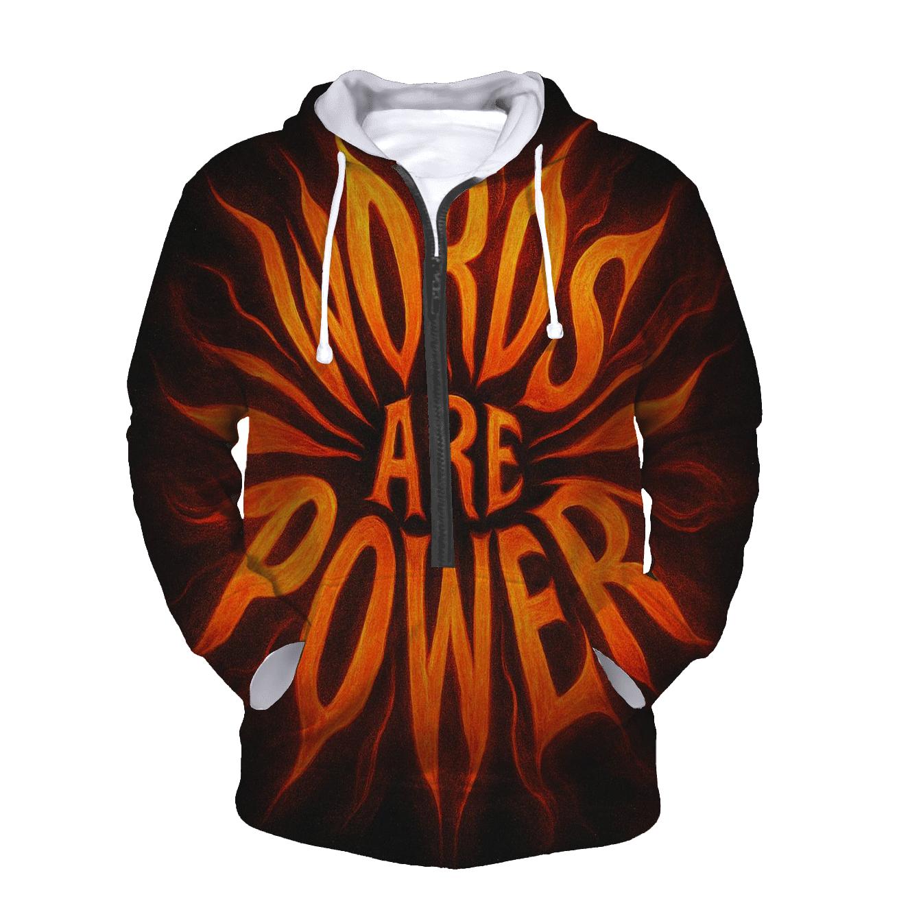 Solar Flare Typography Bloom custom hoodies