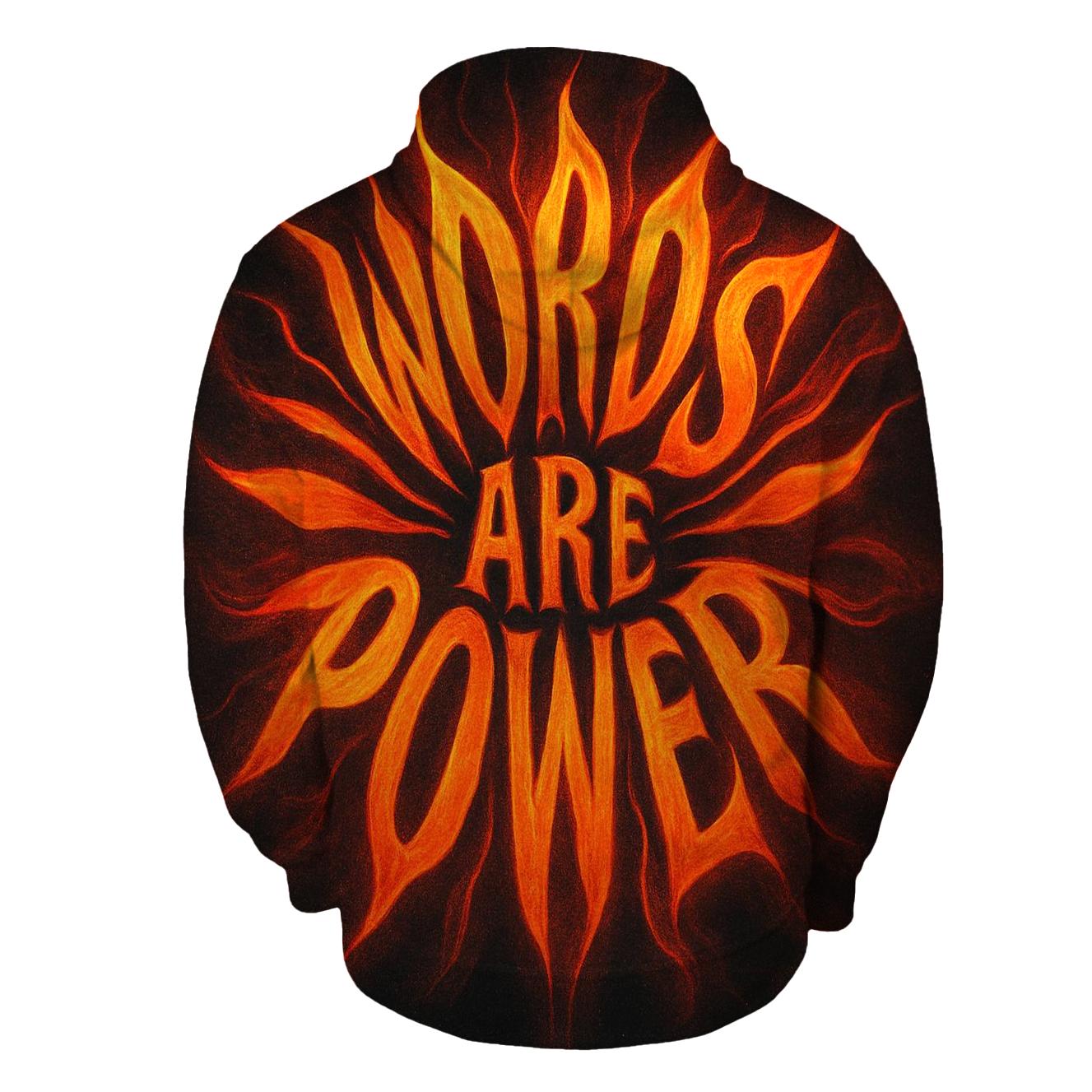 Solar Flare Typography Bloom custom hoodies