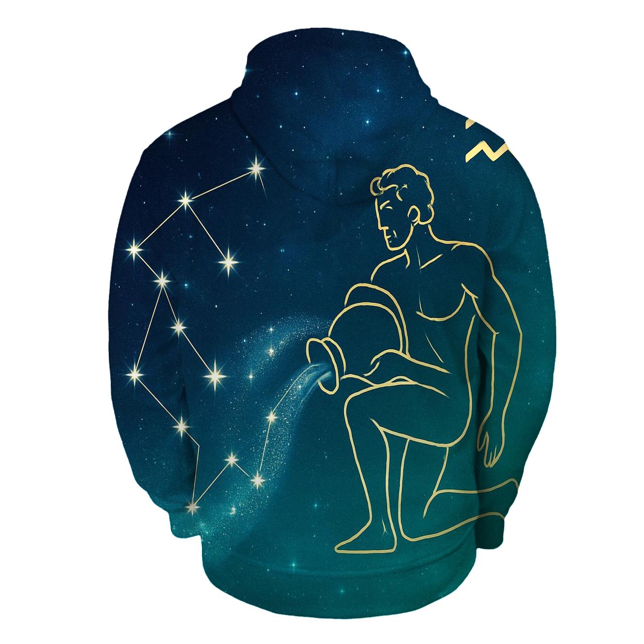 Aquarius Water Bearer Nebula Pour hoodie designs