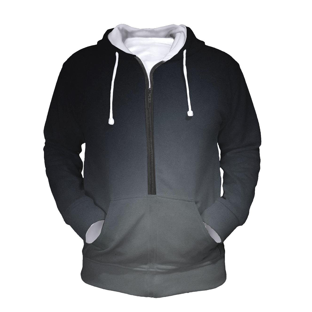 Moonlit Ink Wash Gradient printed hoodies