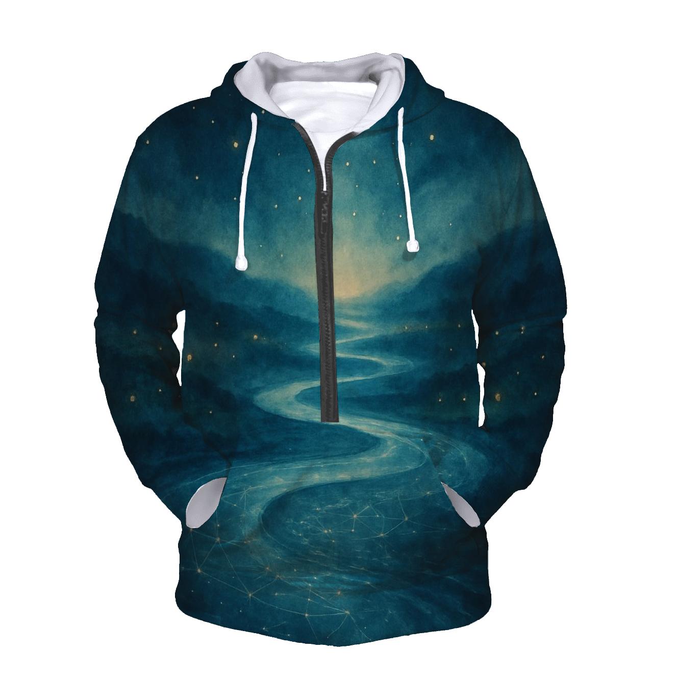 River Of Soft Constellations graphic hoodies