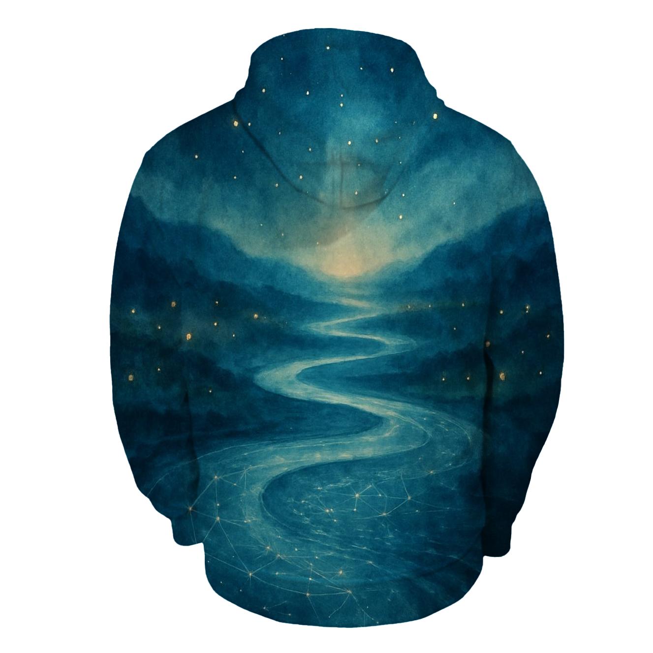 River Of Soft Constellations graphic hoodies