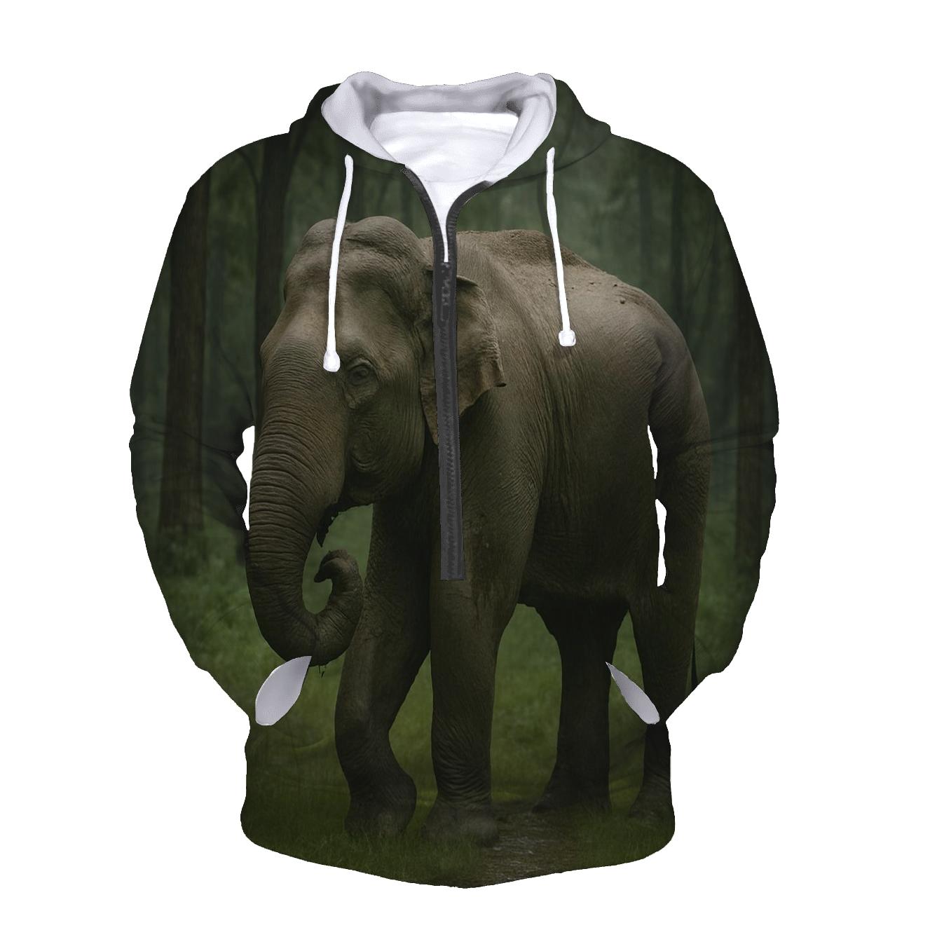Monsoon Shade Indian Elephant custom hoodies