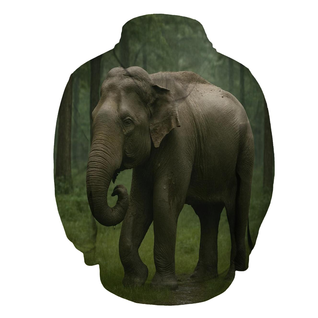 Monsoon Shade Indian Elephant custom hoodies