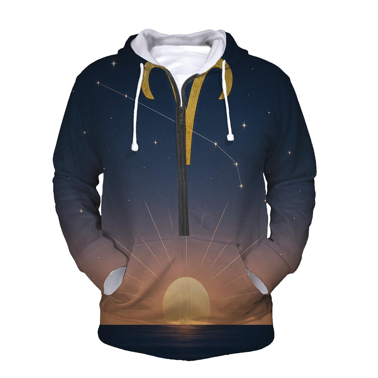 Aries Equinox Fire Glyph Horizon custom hoodies