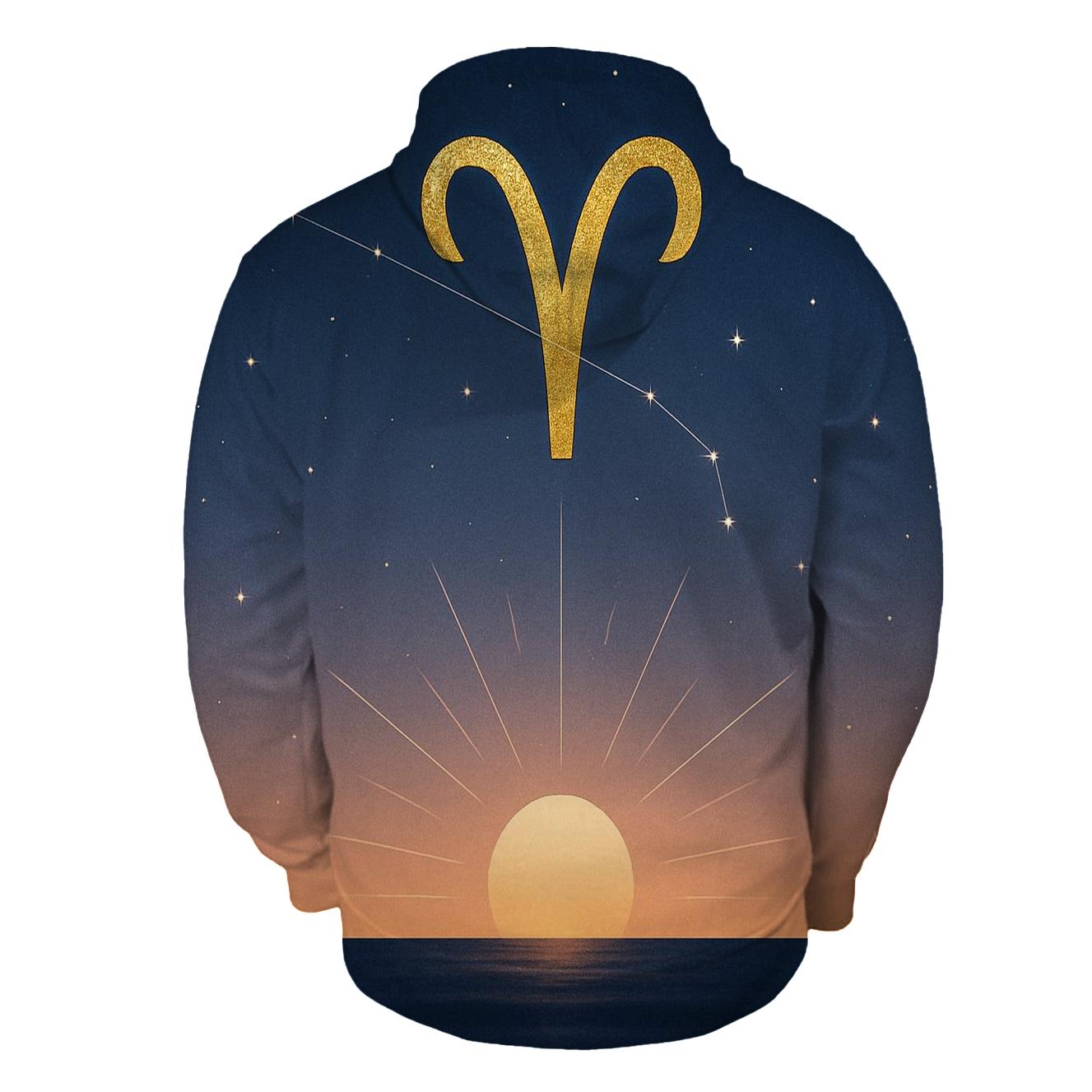 Aries Equinox Fire Glyph Horizon custom hoodies