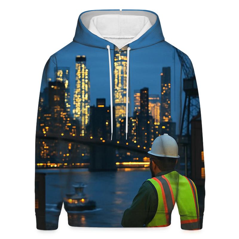 Blue Hour From The Brooklyn Navy Yard Rooftop hoodie trends