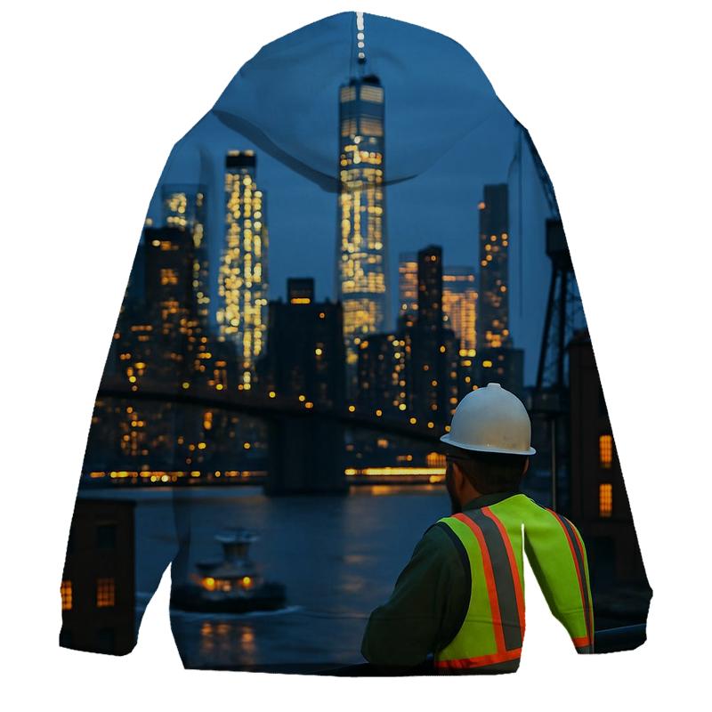 Blue Hour From The Brooklyn Navy Yard Rooftop hoodie trends