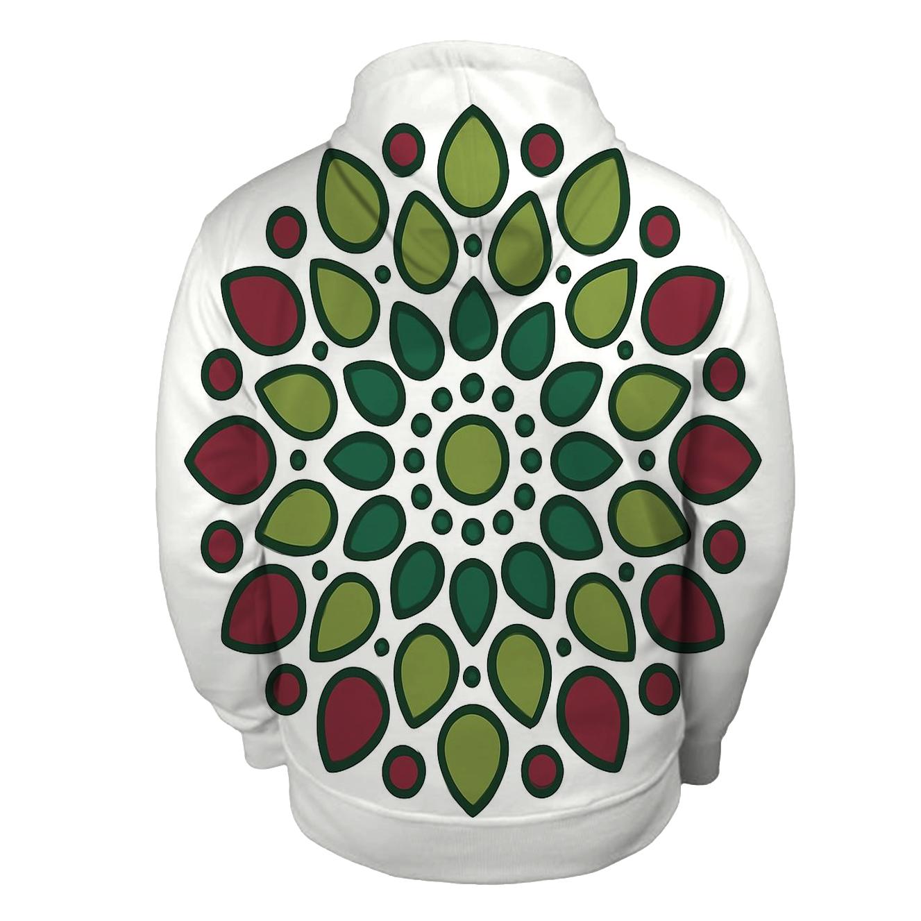 Pine Cone Dot Mandala Ornament heavyweight hoodies