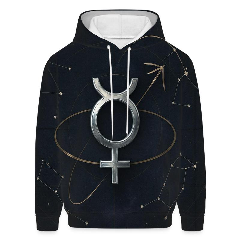 Mercury Retrograde Star Chart Warning lightweight hoodies