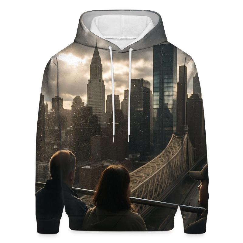 Storm Clearing Over Midtown From Roosevelt Island Tram custom hoodies