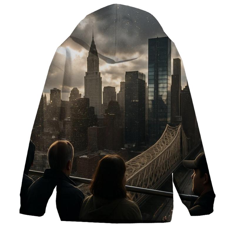 Storm Clearing Over Midtown From Roosevelt Island Tram custom hoodies