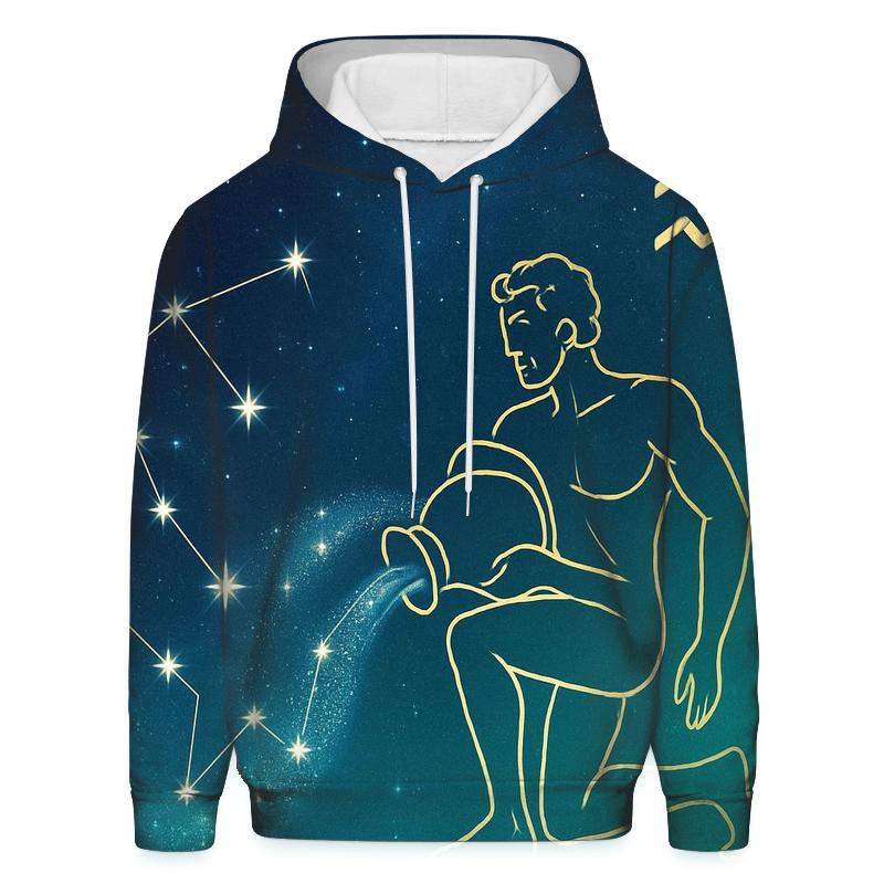 Aquarius Water Bearer Nebula Pour pullover hoodies