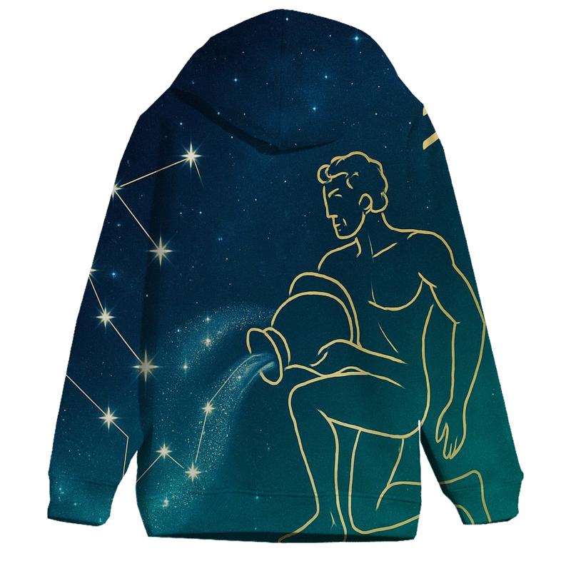 Aquarius Water Bearer Nebula Pour pullover hoodies