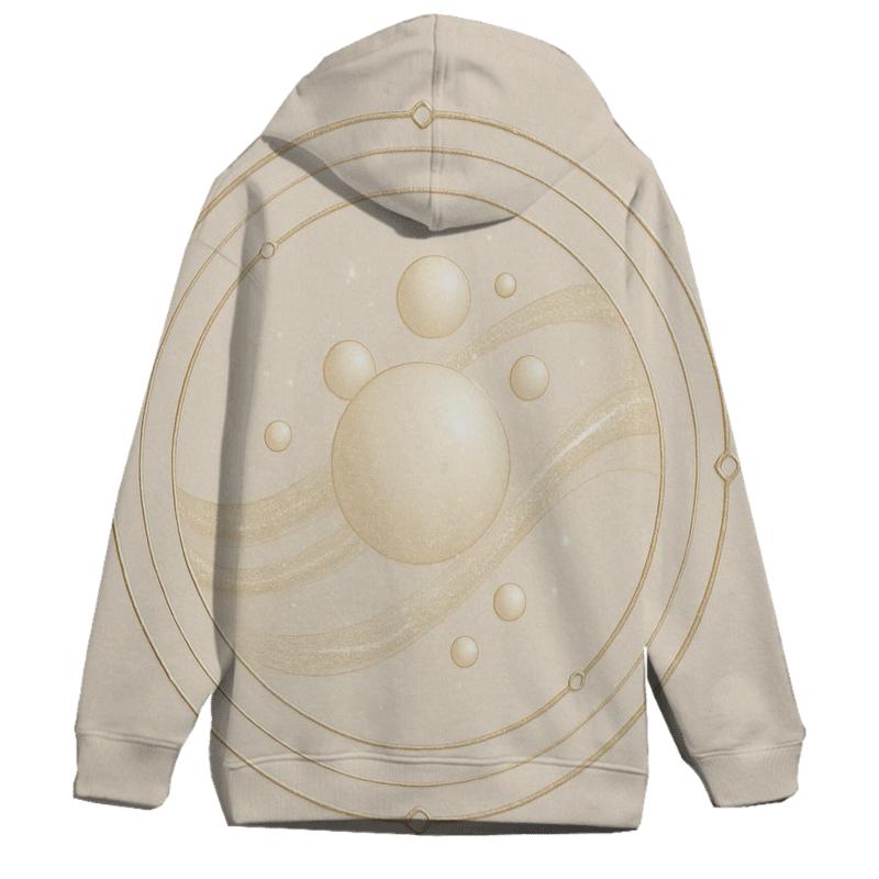 Champagne Crest Orbits pullover hoodies
