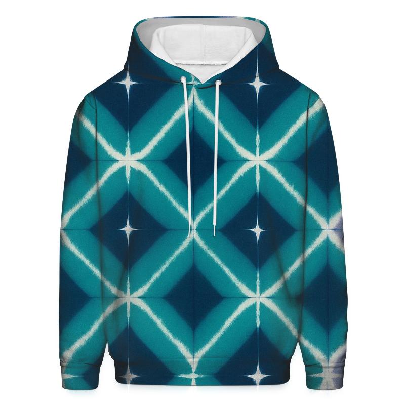 Itajime Eclipse Clamp Grid embroidered hoodies