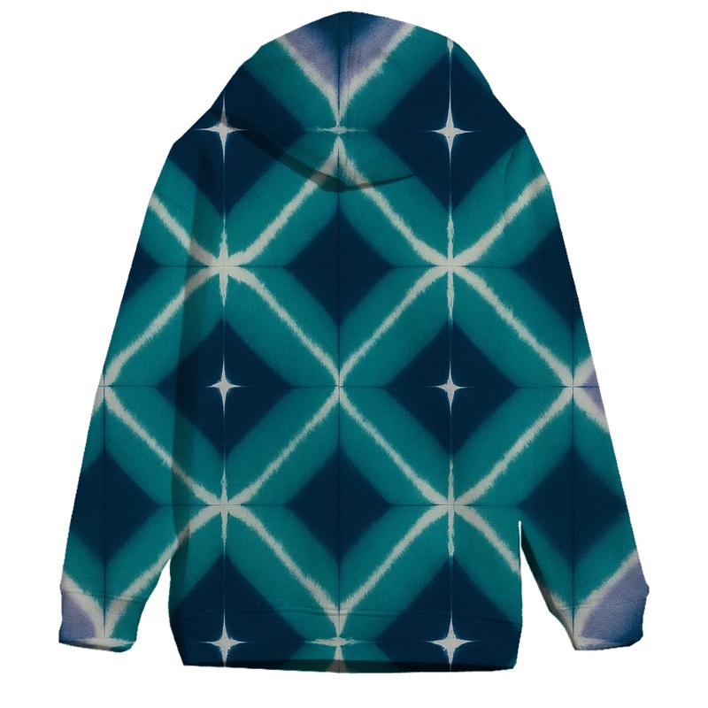 Itajime Eclipse Clamp Grid embroidered hoodies