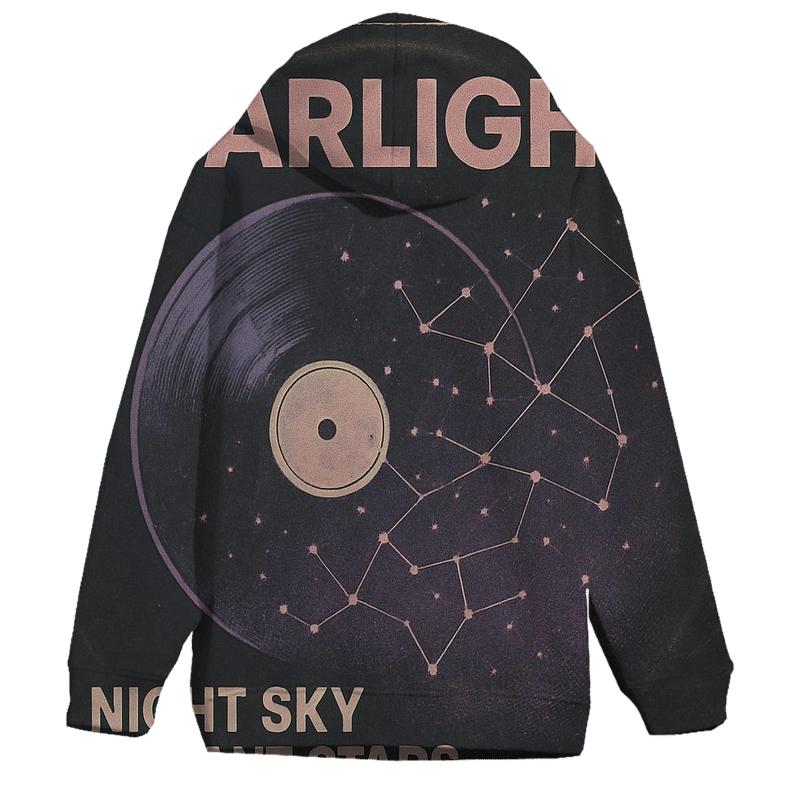 Distressed Vinyl Planetarium Night 1984 hoodie styles