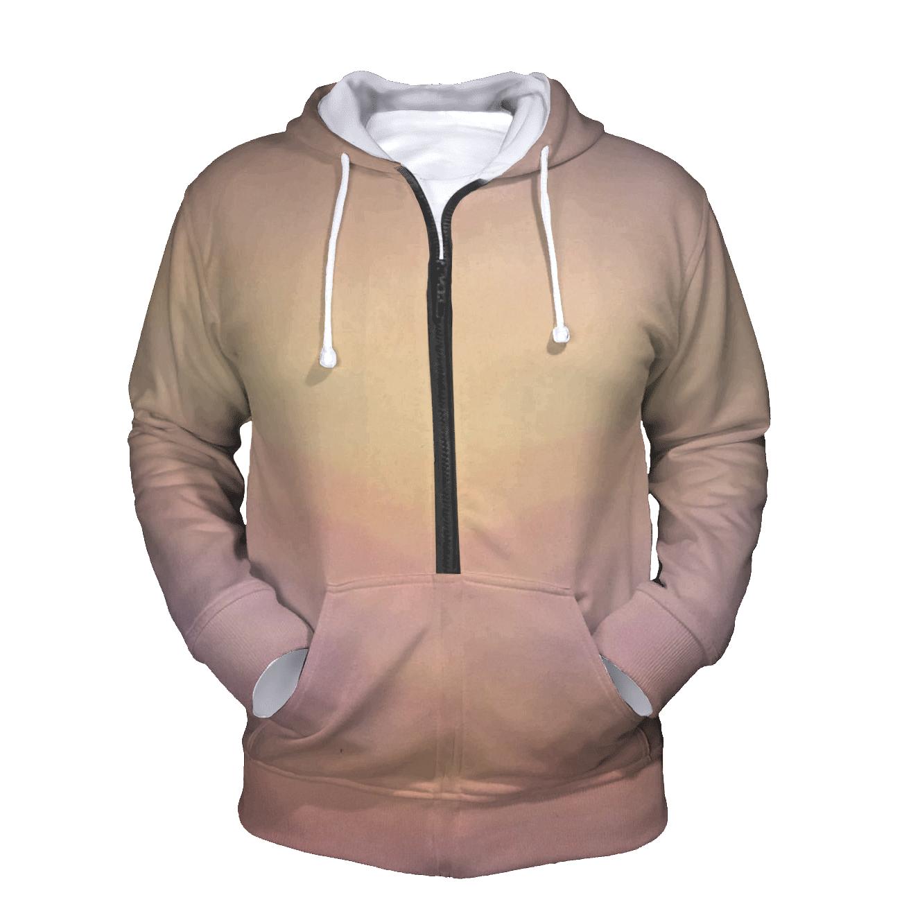 Orchard Dawn Mist Gradient zip-up hoodies