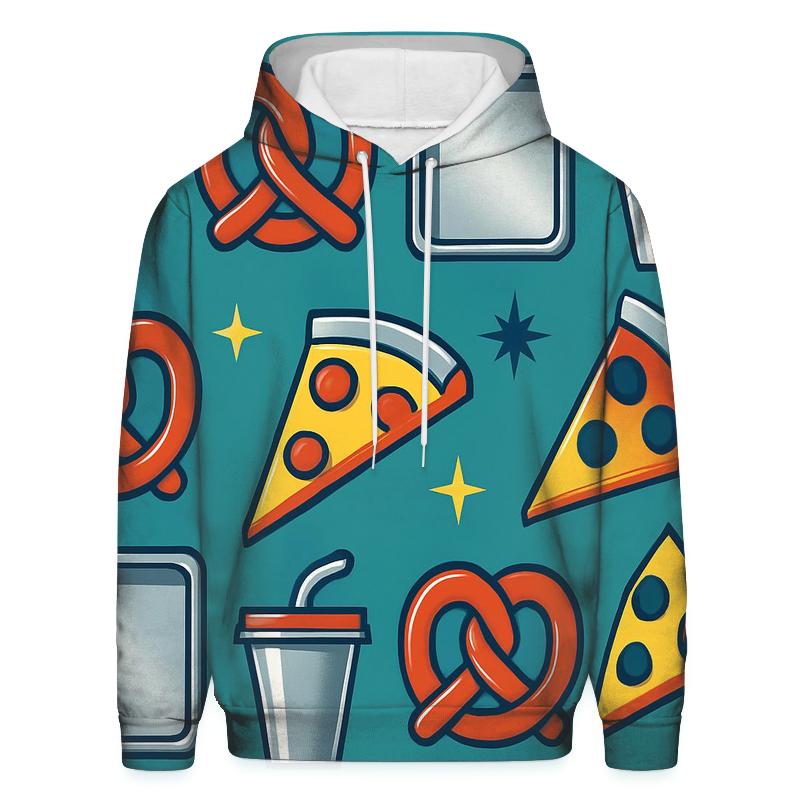 Mall Food Court Chrome Icons graphic hoodies