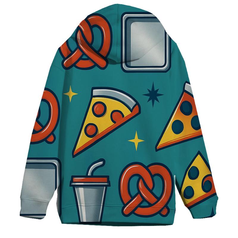 Mall Food Court Chrome Icons graphic hoodies