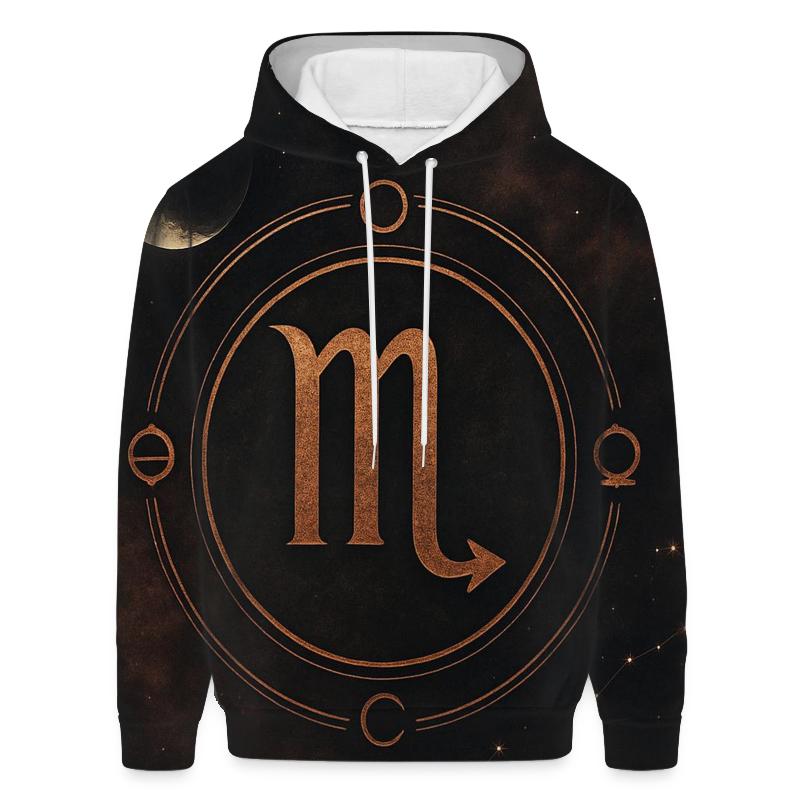 Scorpio Lunar Node Sigil Night graphic hoodies