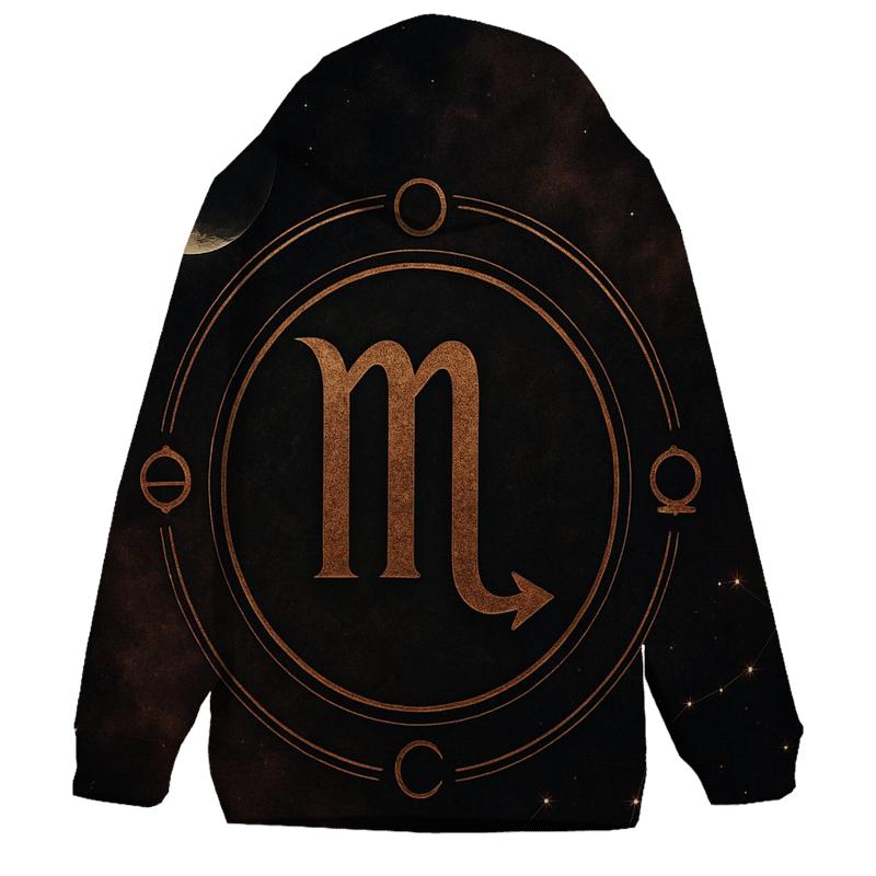 Scorpio Lunar Node Sigil Night graphic hoodies