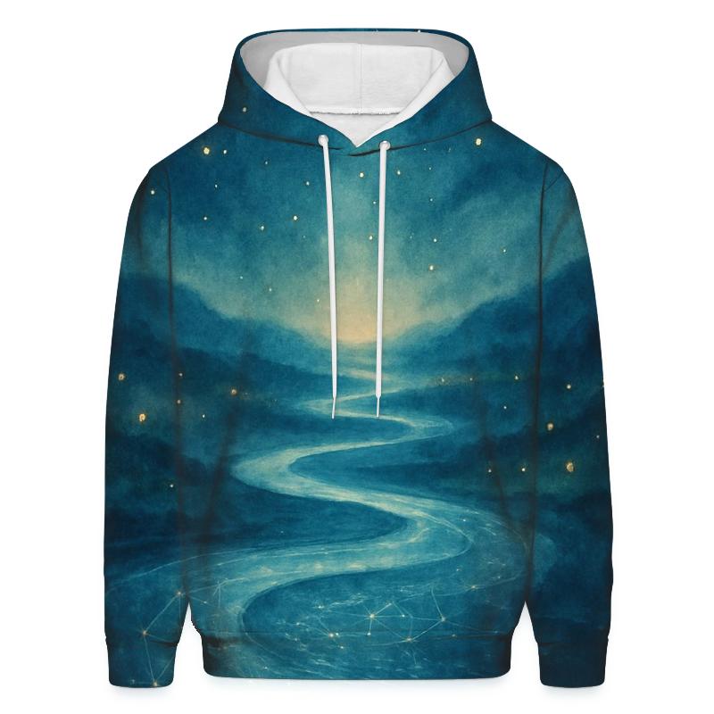 River Of Soft Constellations embroidered hoodies
