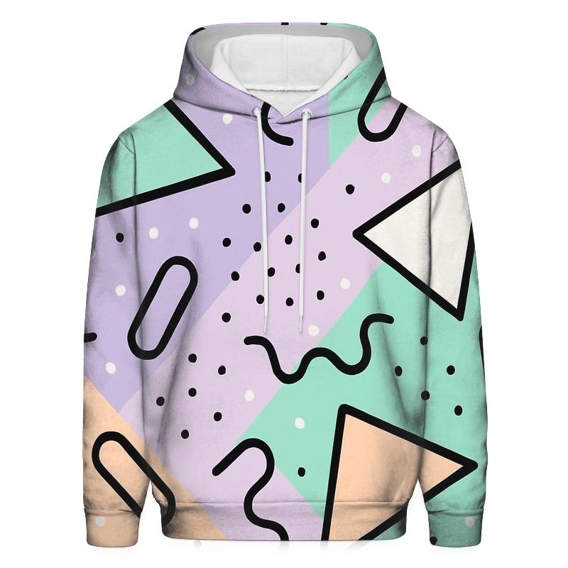 Trapper Keeper Geometry Parade graphic hoodies