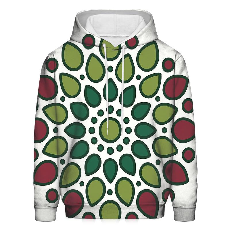 Pine Cone Dot Mandala Ornament lightweight hoodies