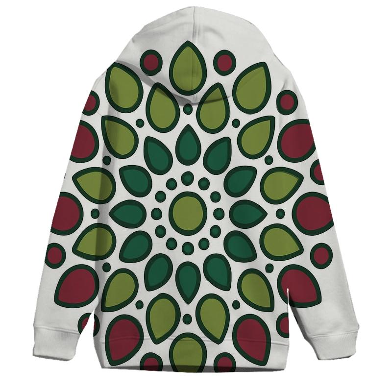 Pine Cone Dot Mandala Ornament lightweight hoodies