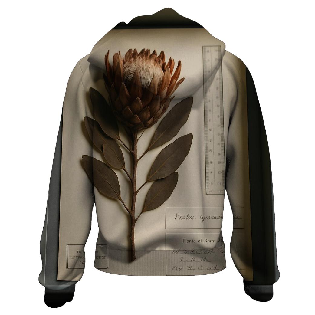 Herbarium Drawer With Protea Specimen Labels pullover hoodies