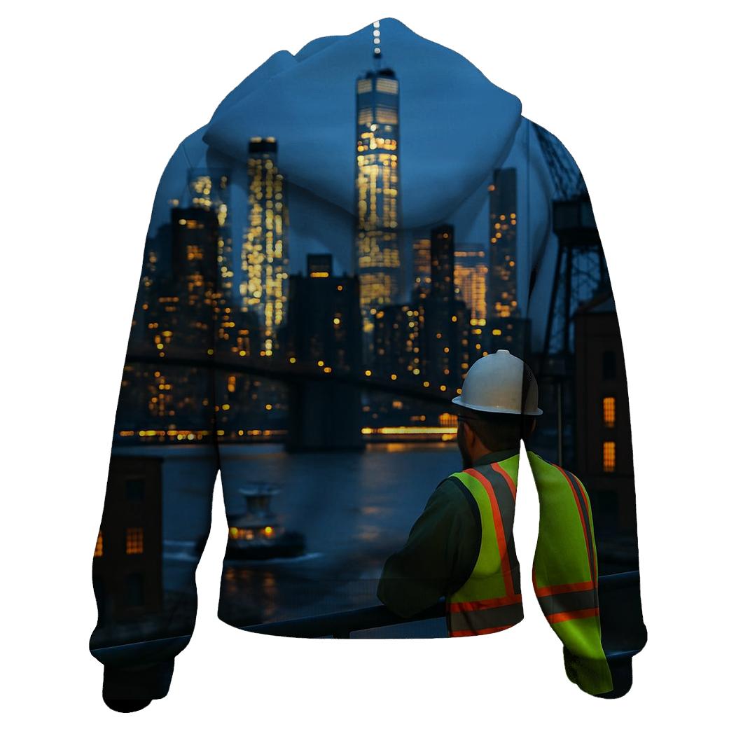 Blue Hour From The Brooklyn Navy Yard Rooftop custom hoodies