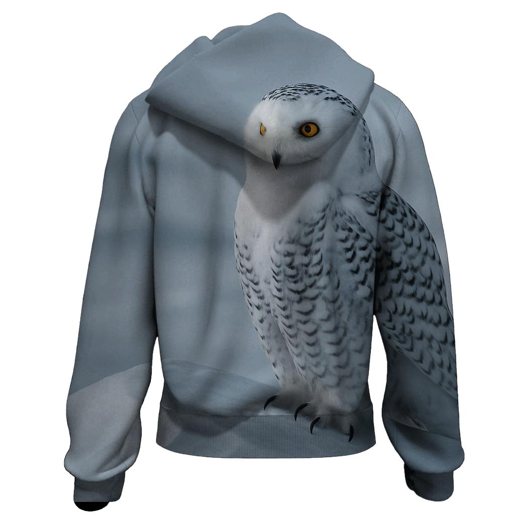 Aurora Stillness Snowy Owl hoodies fashion